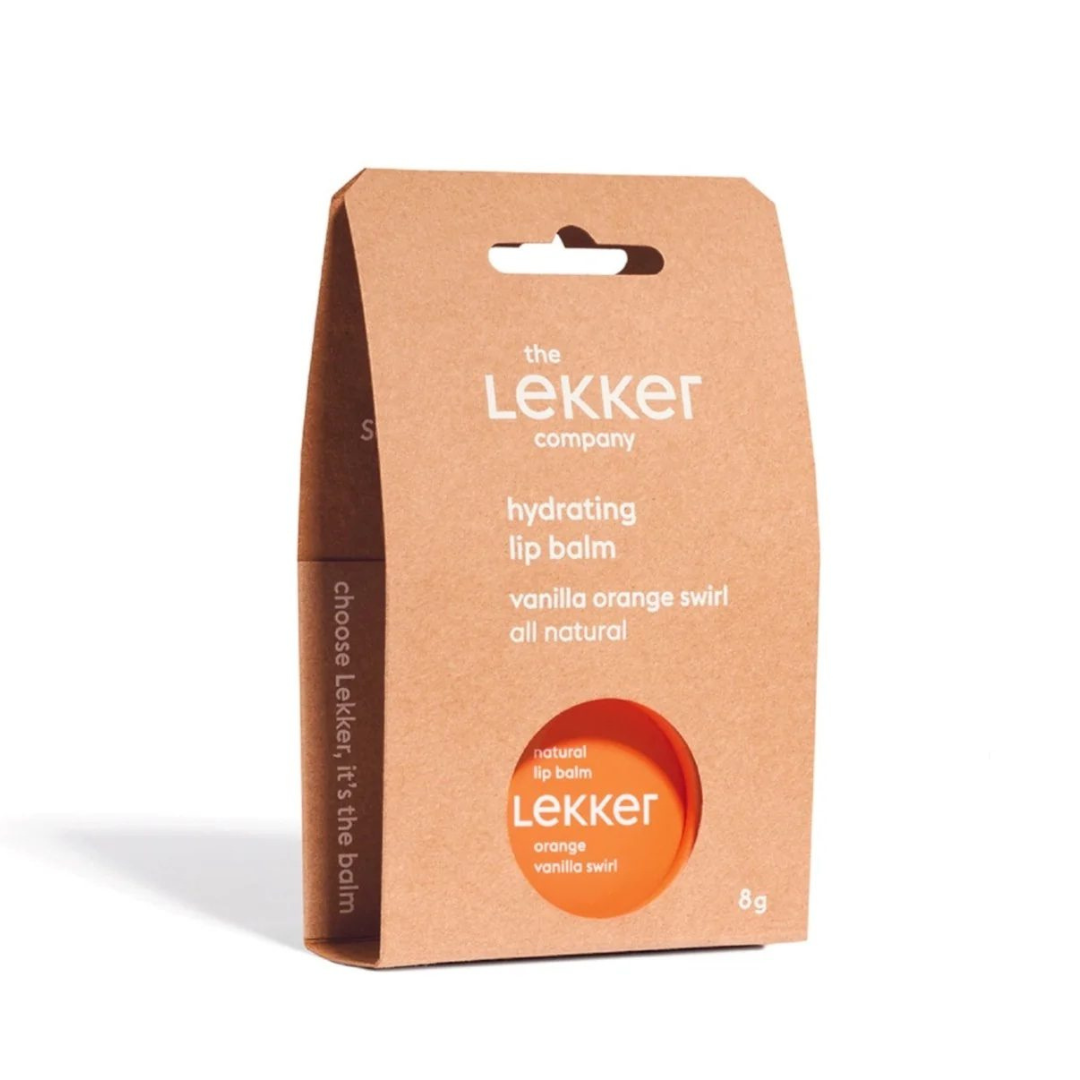 Lekker huulepalsam Orange Vanilla Swirl 8g