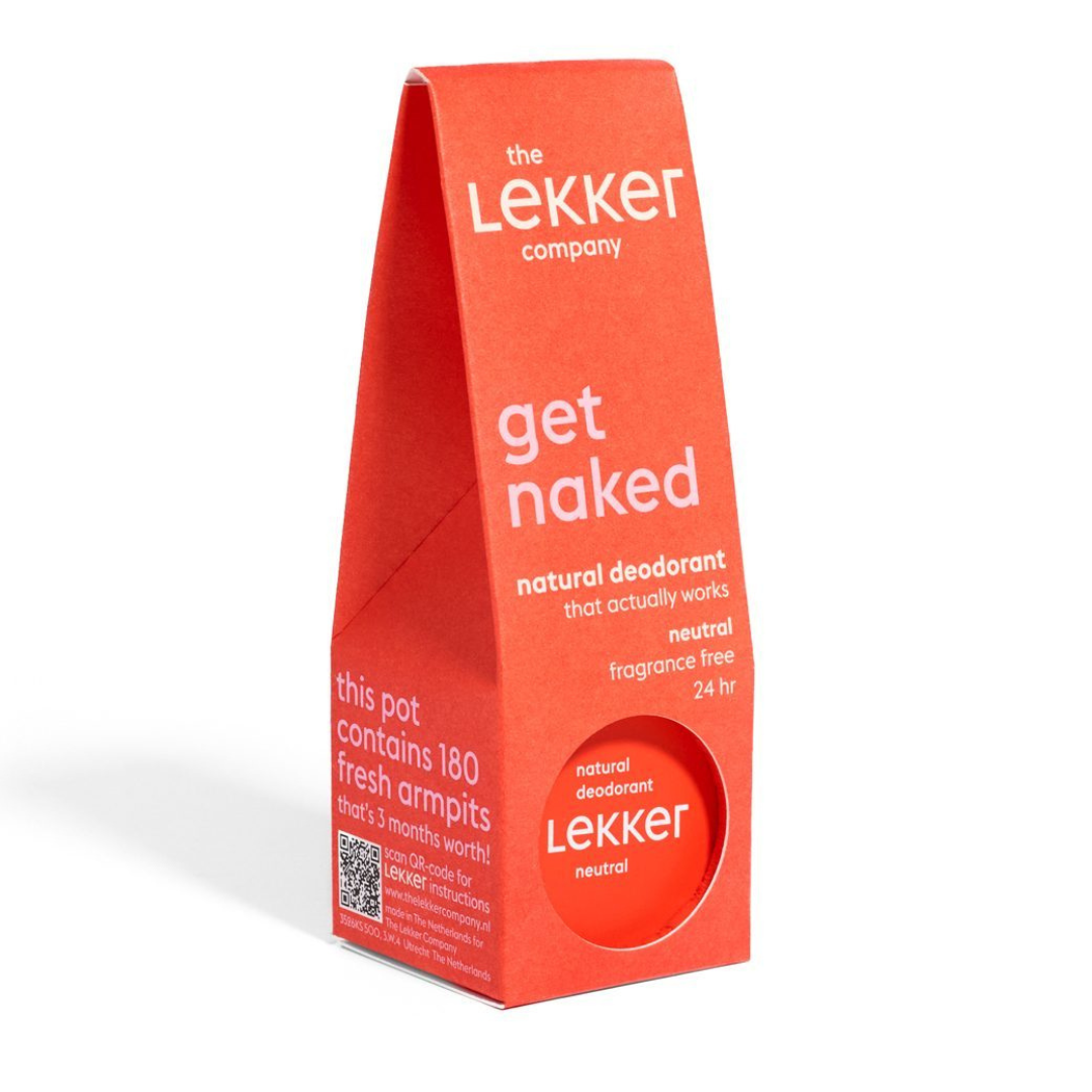 Lekker Get Naked looduslik ja plastikuvaba lõhnatu deodorant 30g