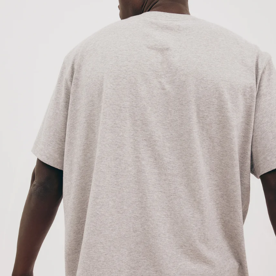 Organic Basics True Boxy Fit T-särk hall melange