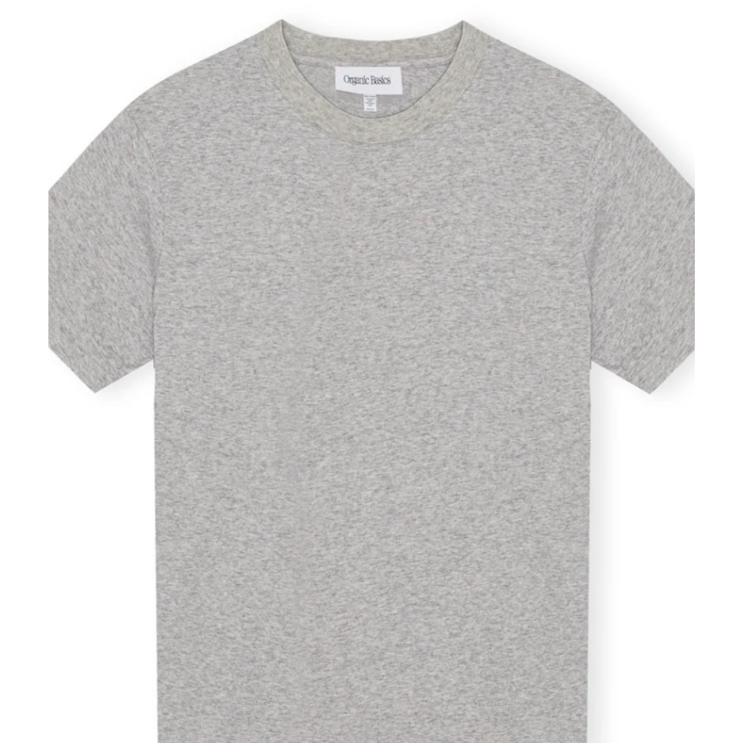 Organic Basics True Boxy Fit T-särk hall melange