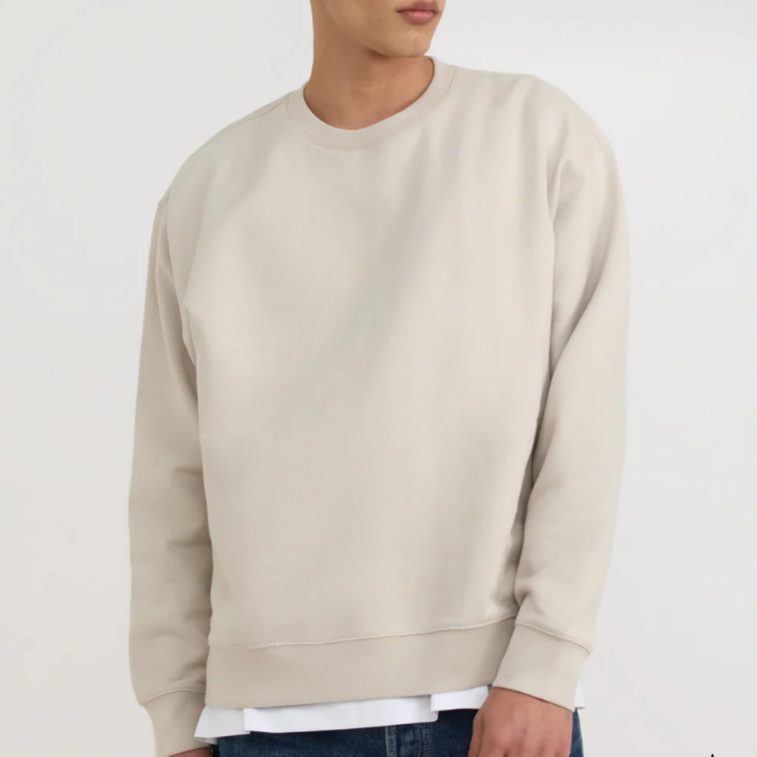 Organic Basics Weekend Boxy Fit Pusa liivakivi